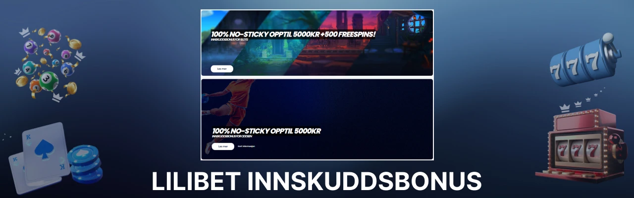 Lilibet innskuddsbonus i norge