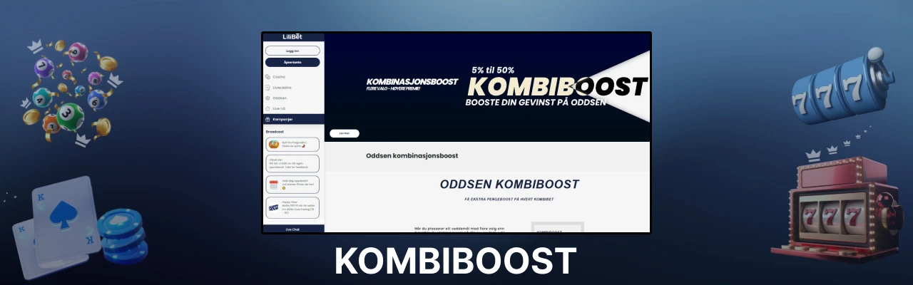 Lilibet oddsen kombiboost i norge
