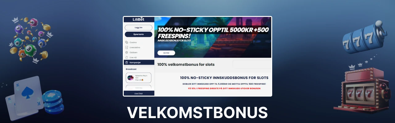 Lilibet velkomstbonus i norge