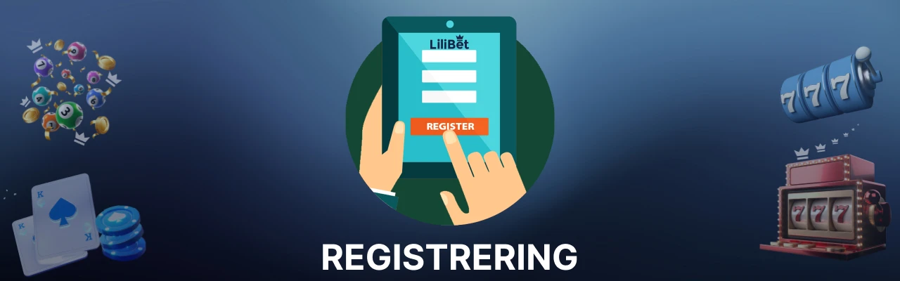 Registrere en konto på lilibet norge