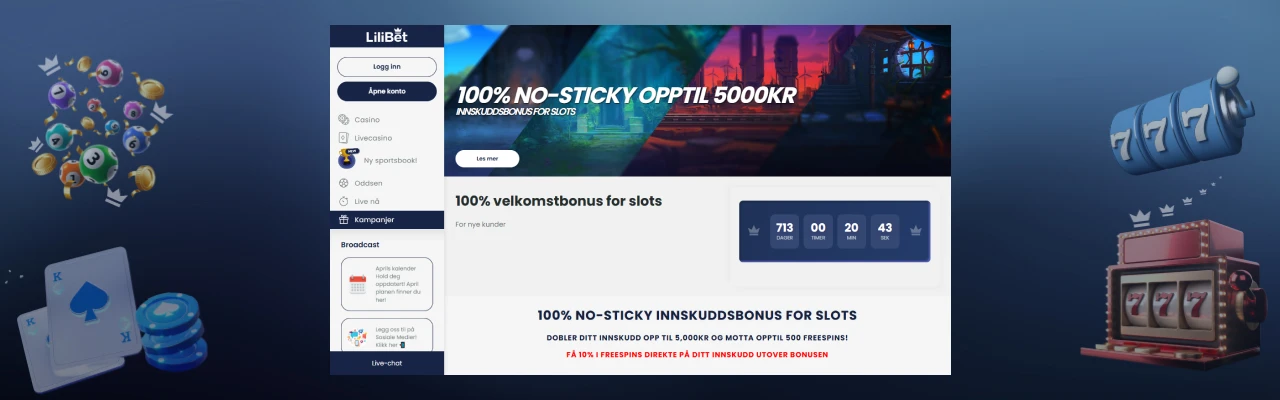 Lilibet velkomstbonus